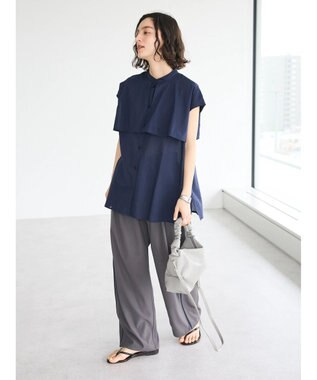 CRAFT STANDARD BOUTIQUE サイド配色パイピングパンツ Gray