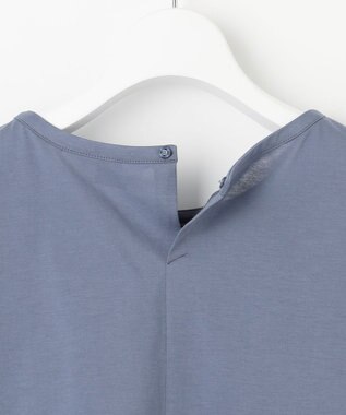 J.PRESS LADIES 【洗える】ブラウスライクジャージー カットソー ダルブルー系