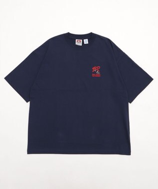 WEGO 【接触冷感/吸水速乾/ユニセックス着用ITEM/SMLサイズ展開】別注BENDAVISクールタッチワンポイントT（SS） ネイビー