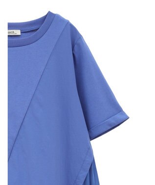 earth music&ecology プリーツドッキングチュニック Blue