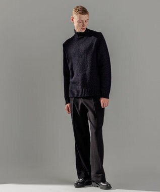 JOSEPH HOMME マルチノット　ハイネックニット ネイビー系