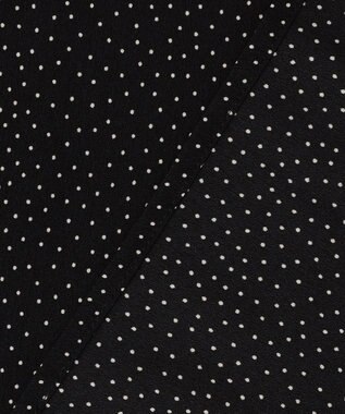 uncrave ドットプリント シャツ ブラック×ホワイト