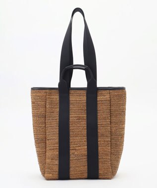  【2WAY】ハンドルラフィア トートバッグ