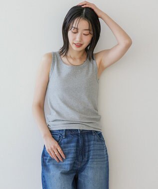 AMERICAN HOLIC ラメテレコタンクトップ