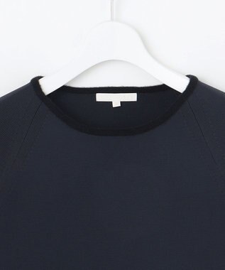 自由区 モールブロッキング ニット ネイビー