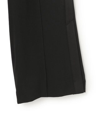 uncrave バックサテンジョーゼット フレアパンツ ブラック