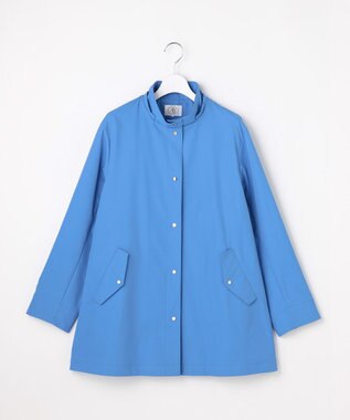 J.PRESS LADIES L 【2way】ドライツイルストレッチ フーデット アウター ブルー系