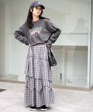 LGB バッククロス ロンＴ 不適合 SHOULDER ZIP BIG ロングスリーヴ カットソー ｜SEX POT