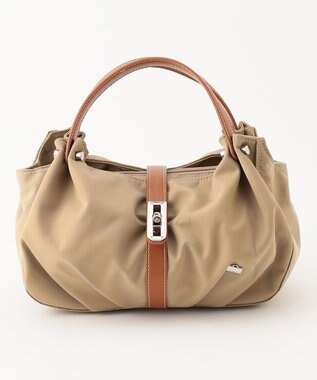 LA BAGAGERIE タックラウンド2WAYミニバッグ ベージュ