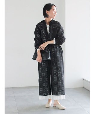 Te chichi レースシャツワンピース ブラック