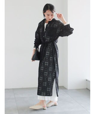 Te chichi レースシャツワンピース ブラック