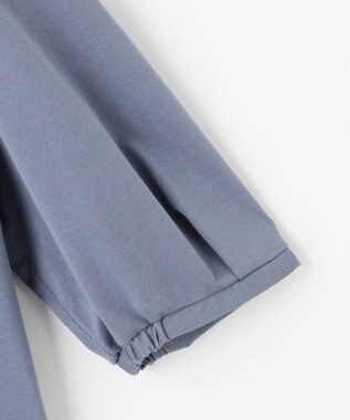 J.PRESS LADIES 【洗える】ブラウスライクジャージー カットソー ダルブルー系