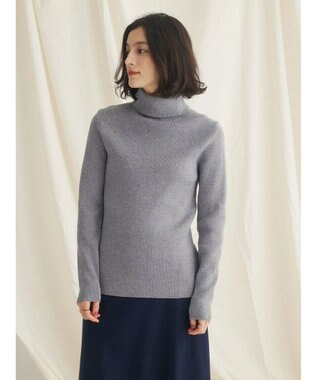 CRAFT STANDARD BOUTIQUE リブタートルネックニットプルオーバー Gray Mixture