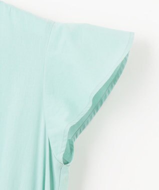 Feroux 【洗える】ドロストデザイン ワンピース グリーン系