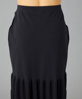 Chacott 【ノーソーイングニット】ティアードニットスカート ブラック