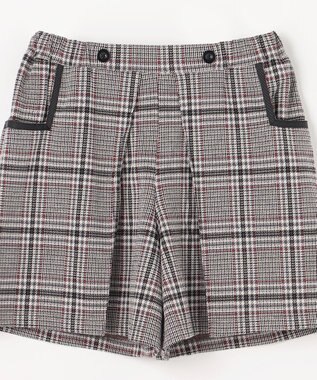 組曲 KIDS 【150-160㎝】レディチェック キュロット モノトーン