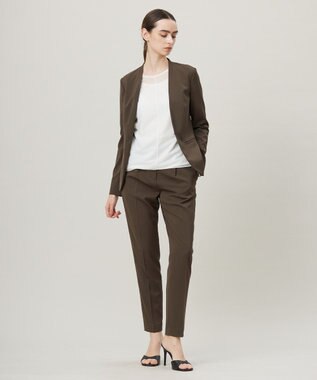 ICB 【UVカット・防シワ・速乾・洗える】Fiedテーパードパンツ カーキ系