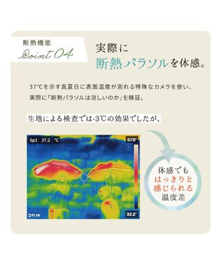 MOONBAT 断熱パラソル 二階建て 晴雨兼用 テクスチャー3ボーダー 日傘 遮熱 遮光 UV ベージュ