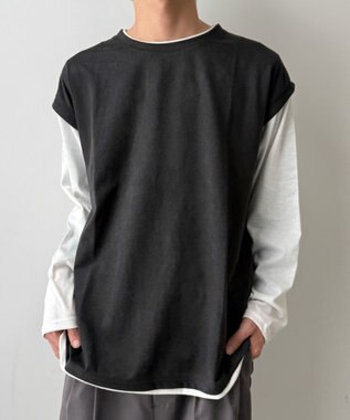 WEGO フェイクスウェードベストT（LS） ダークグレー