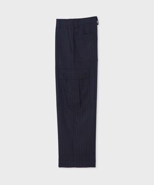 Paul Smith ストライプ ウール カーゴパンツ ネイビー