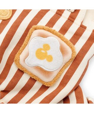 PET PARADISE ディズニー ミッキーマウス ストライプ パンツつなぎ 小型犬 ホワイト×レッド