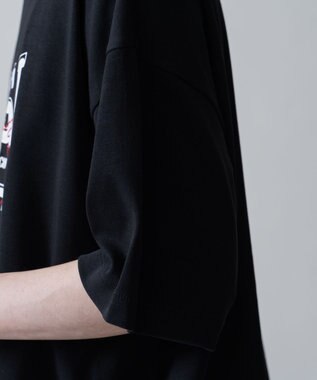 WEGO オフステッチグラフィックT（SS） ブラック