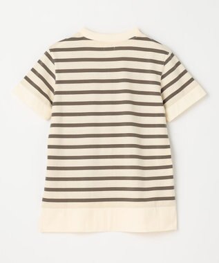 J.PRESS KIDS 【140-170cm】J.半袖ボーダーＴシャツ カーキ系1