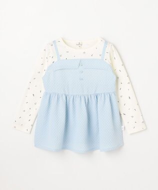 組曲 KIDS 【110-140㎝】メロディ ビスチェトップス サックスブルー