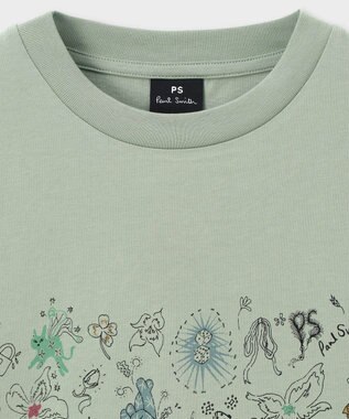 Paul Smith Doodle Art 半袖Tシャツ ライトグリーン