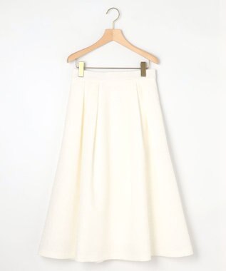 組曲 フラワージャカード フレアスカート パールホワイト系