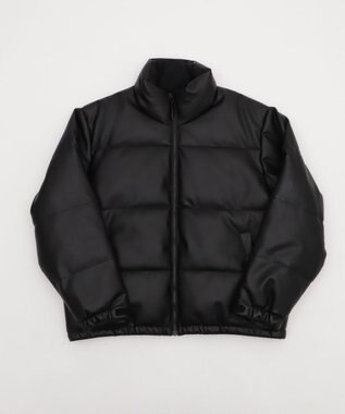 WEGO 【ユニセックス着用ITEM】PUパファーブルゾン ブラック