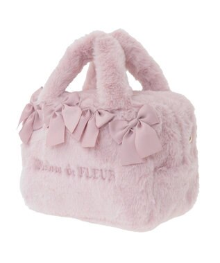 Maison de FLEUR ピンクマニア2Wayファーリボンミニバッグ Pink