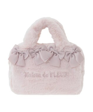 Maison de FLEUR ピンクマニア2Wayファーリボンミニバッグ Light Pink
