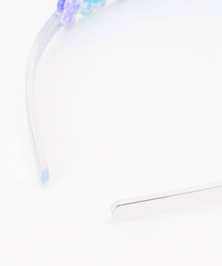 ANY KIDS キラキラお花カチューシャ サックスブルー