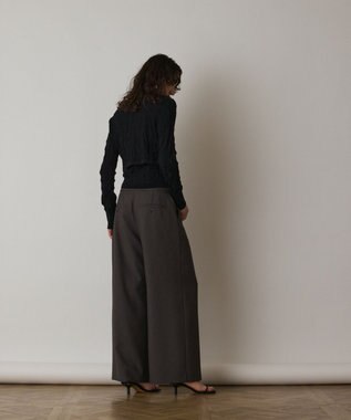 GRACE CONTINENTAL モノグラムニットカーディガン ブラック