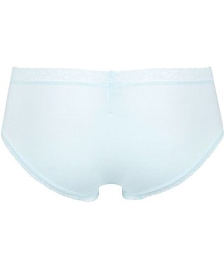 Wing ショーツ 綿混(身生地部) やさしい肌あたり 【デイリーフィット やわらかコットン】 はきこみ丈あさめ EC2230 ウイング／ワコール サックス