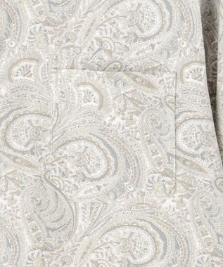 JOSEPH ABBOUD 【LIBERTY・綿100％】リバティペイズリープリントコーデュロイ シャツ ライトグレー系6