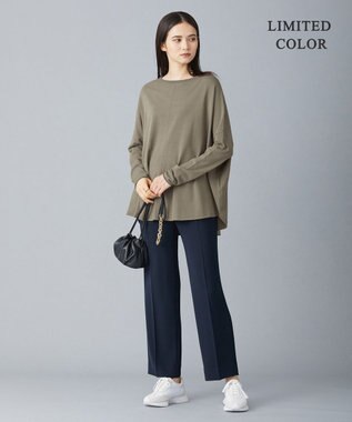 ICB 【洗える・WEB限定カラーあり】 ヴィスコースワイド プルオーバー アッシュカーキ系［WEB限定］