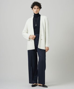 ICB 【CLASSY.1月号掲載・新色追加・洗える】エクストラファインメリノ タートルネックプルオーバー ネイビー系