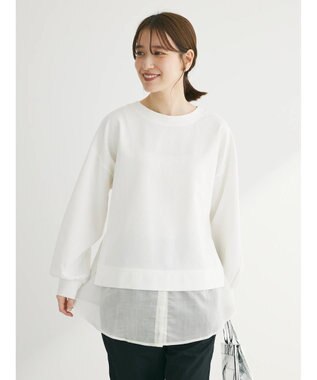 Green Parks 前後２ｗａｙシアードッキングチュニック Off White