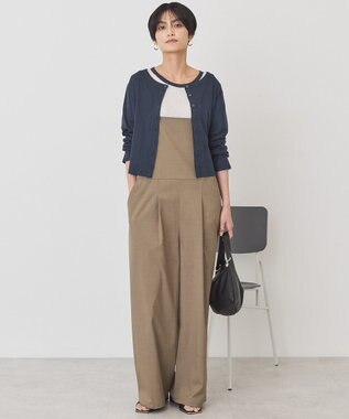 AMERICAN HOLIC 【２点セット】リンガーＴシャツ＋カーディガン Light Gray Mixture