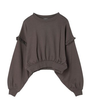 Green Parks ・Ｐｅｔｉｔ　Ｆｌｅｕｒ　ボリュームスリーブスウェット Charcoal Gray