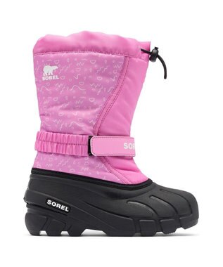 SOREL SOREL/ 【KIDS】チルドレンズ フルーリーブーツプリント /ソレル Orchid、 Black