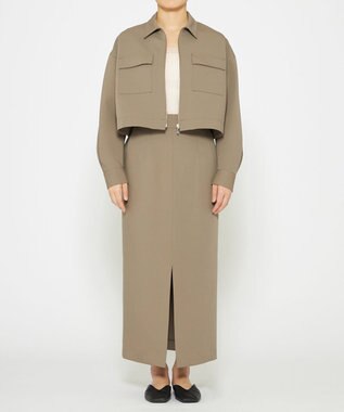 uncrave 【手洗い可】シアー ランダムリブ Uネック カットソー（uncrave STANDARD） エクリュ