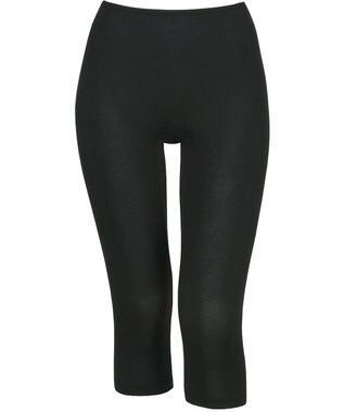 Wing インナー 【綿の贅沢オーガニック】 オーガニックコットン混素材 さらっと薄くて軽い ひざ下丈 ER1656 ウイング／ワコール ブラック