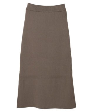 CRAFT STANDARD BOUTIQUE アンチピリングリブニットスカート Brown