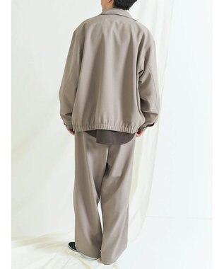 CRAFT STANDARD BOUTIQUE ポリエステルツイルベルテッドパンツ Gray Beige