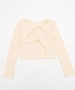 WEGO キャミセットリボンカーディガン ホワイトアイボリー