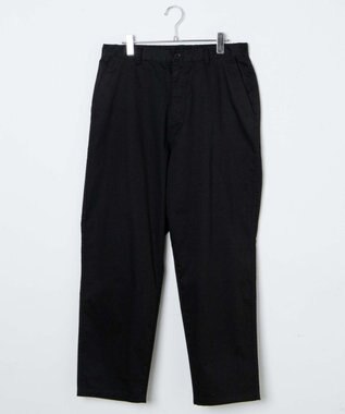 WEGO 【ユニセックス着用ITEM/ウエストゴム/手洗い可】チノイージーワイドパンツ ブラック