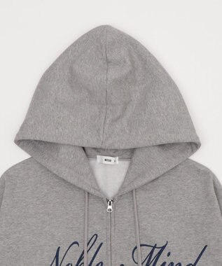 WEGO 【25年秋冬新作/ユニセックス着用ITEM/SMLサイズ展開】グラフィックロゴダブルZIPパーカー グレーその他